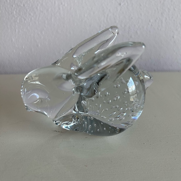 Clear Glass Rabbit Figurine - Picture 1 of 5